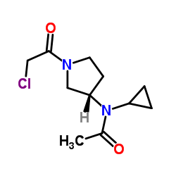 N-[(3S)-1-(Chloroacetyl)-3-pyrrolidinyl]-N-cyclopropylacetamide结构式