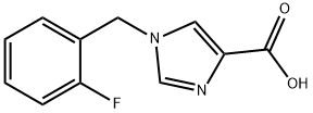 1-(2-Fluorobenzyl)-1H-imidazole-4-carboxylic acid Structure