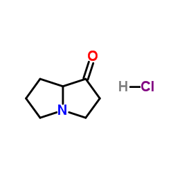 Hexahydro-1H-pyrrolizin-1-one hydrochloride (1:1) Structure