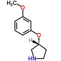 (3R)-3-(3-Methoxyphenoxy)pyrrolidine Structure