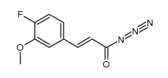 (E)-3-(4-fluoro-3-methoxyphenyl)acryloyl azide Structure