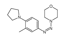 (3-methyl-4-pyrrolidin-1-ylphenyl)-morpholin-4-yldiazene Structure