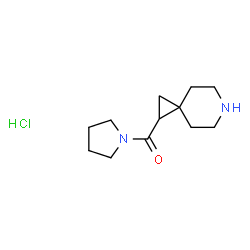 1-(pyrrolidine-1-carbonyl)-6-azaspiro[2.5]octane hydrochloride结构式