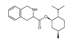 (-)-menthyl (R,S)-1,2,3,4-tetrahydroisoquinoline-3-carboxylate结构式