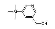 3-Pyridinemethanol,5-(trimethylsilyl)-(9CI)结构式