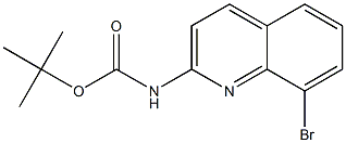 tert-butyl (8-bromoquinolin-2-yl)carbamate Structure