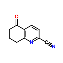 5-氧代-5,6,7,8-四氢喹啉-2-腈结构式