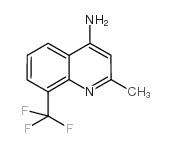 4-氨基-2-甲基-8-(三氟甲基)喹啉结构式