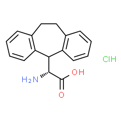 (R)-2-amino-2-(10,11-dihydro-5H-dibenzo[a,d][7]annulen-5-yl)acetic acid hydrochloride Structure