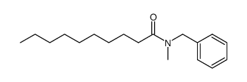 N-benzyl-N-methyldecanoic acid amide Structure