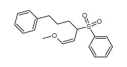 1-methoxy-6-phenyl-3-phenylsulfonylhex-1-ene Structure