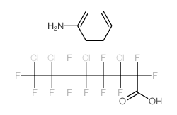 aniline; 3,5,7,8-tetrachloro-2,2,3,4,4,5,6,6,7,8,8-undecafluoro-octanoic acid structure