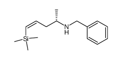 (S)-N-benzyl-N-(Z)-(1-methyl-4-trimethylsilylbut-3-enyl)amine结构式