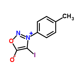 4-Iodo-3-(4-methylphenyl)-1,2,3-oxadiazol-3-ium-5-olate结构式