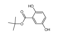 Benzoic acid, 2,5-dihydroxy-, 1,1-dimethylethyl ester结构式