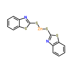 2-硫醇基苯并噻唑锌盐结构式