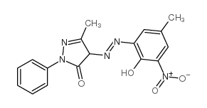 4-[(6-hydroxy-5-nitro-m-tolyl)azo]-3-methyl-1-phenyl-2-pyrazolin-5-one picture