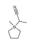 2-(1-methyl-silolan-1-yl)-propionitrile Structure