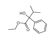 α-Phenyl-α-isopropylglycolsaeureaethylester Structure