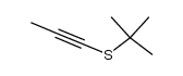 1-[(1,1-Dimethylethyl)thio]-1-propyne Structure