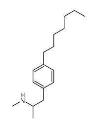 1-(4-heptylphenyl)-N-methylpropan-2-amine结构式