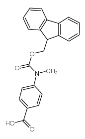 4-(N-Fmoc-甲氨基)苯甲酸结构式