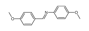 (E)-1,N-bis(4-methoxyphenyl)methanimine结构式