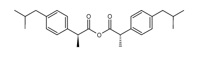(S,S)-2-(4-isobutylphenyl)propionic anhydride Structure