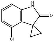 4'-CHLOROSPIRO[CYCLOPROPANE-1,3'-INDOLIN]-2'-ONE结构式