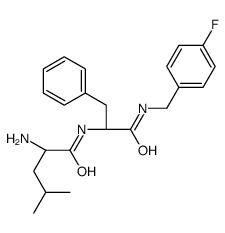 (2R)-2-amino-N-[(2S)-1-[(4-fluorophenyl)methylamino]-1-oxo-3-phenylpropan-2-yl]-4-methylpentanamide结构式