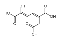 5-(carboxymethyl)-2-hydroxymuconic acid结构式