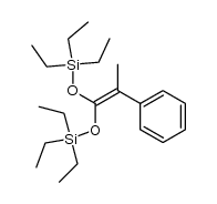 1,1-bis(triethylsilyloxy)-2-phenylpropene Structure