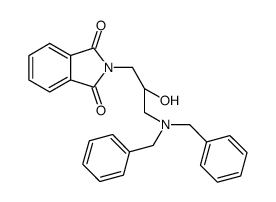 2-(3-(dibenzylamino)-2-hydroxypropyl)isoindoline-1,3-dione structure