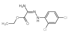 Ethyl2-amino-2-[2-(2,4-dichlorophenyl)hydrazono]-acetate Structure