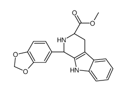 (1S,3S)-1-(1,3-Benzodioxol-5-yl)-2,3,4,9-tetrahydro-1H-pyrido[3,4-b]indole-3-carboxylic Acid Methyl Ester Structure