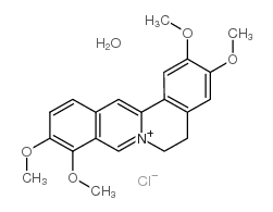 Palmatine hydrochloride structure