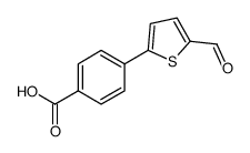 4-(5-Formylthiophen-2-yl)benzoic acid structure