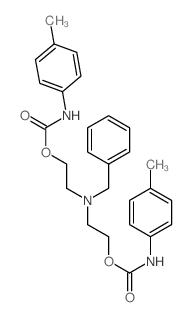 2-[benzyl-[2-[(4-methylphenyl)carbamoyloxy]ethyl]amino]ethyl N-(4-methylphenyl)carbamate Structure