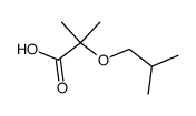 α-isobutoxy-isobutyric acid Structure