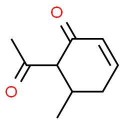 2-Cyclohexen-1-one, 6-acetyl-5-methyl- (9CI) structure