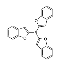 tris(1-benzofuran-2-yl)borane Structure