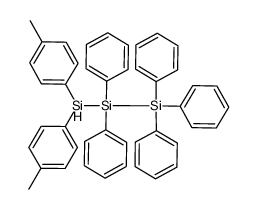 1,1,1,2,2-Pentaphenyl-3,3-di(p-tolyl)trisilan Structure