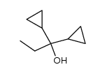 1,1-dicyclopropyl-1-propanol Structure