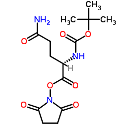 BOC-D-谷氨酰胺N-羟基琥柏酰亚胺酯图片