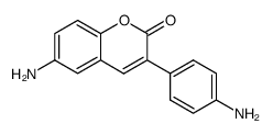 6-amino-3-p-aminophenylchromen-2-one Structure
