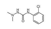 4-(2-chloro-phenyl)-1,1-dimethyl semicarbazide结构式