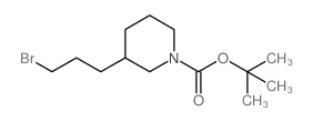 tert-butyl 3-(3-bromopropyl)piperidine-1-carboxylate Structure