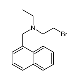 2-bromo-N-ethyl-N-(naphthalen-1-ylmethyl)ethanamine结构式