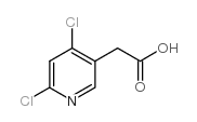 4,6-二氯吡啶-3-乙酸结构式