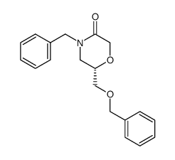 (S)-4-benzyl-6-((benzyloxy)methyl)morpholin-3-one结构式